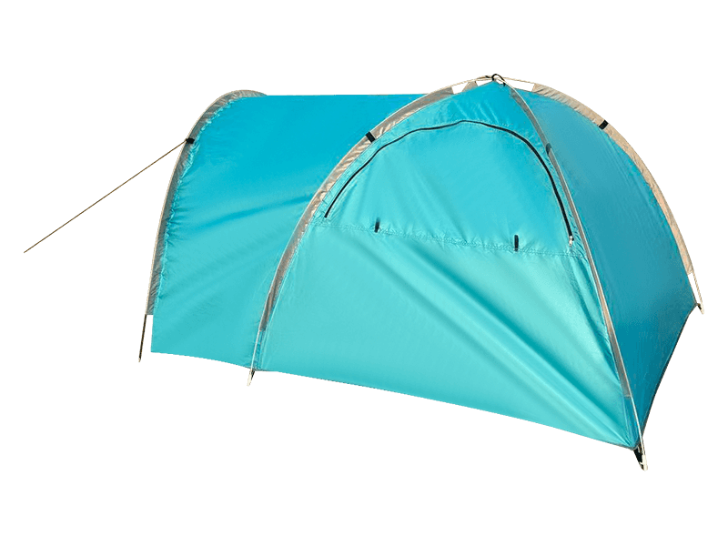 Barraca de acampamento com cama de caminhonete ao ar livre