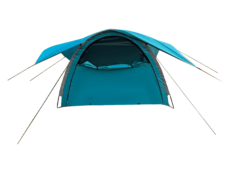 Barraca de acampamento com cama de caminhonete ao ar livre