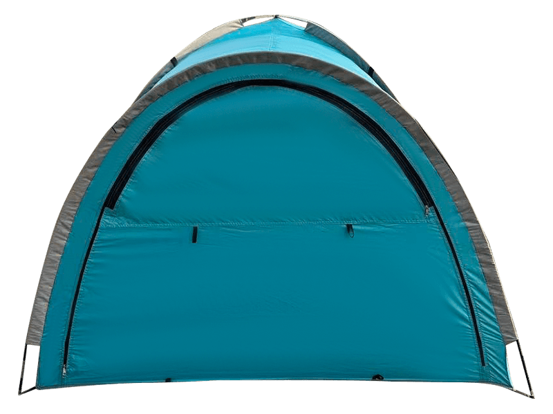Barraca de acampamento com cama de caminhonete ao ar livre