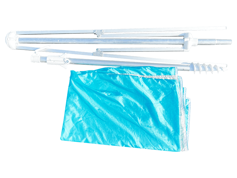 Guarda-chuva de praia decorativo com 2 nervuras 2,8 * 2,4 M