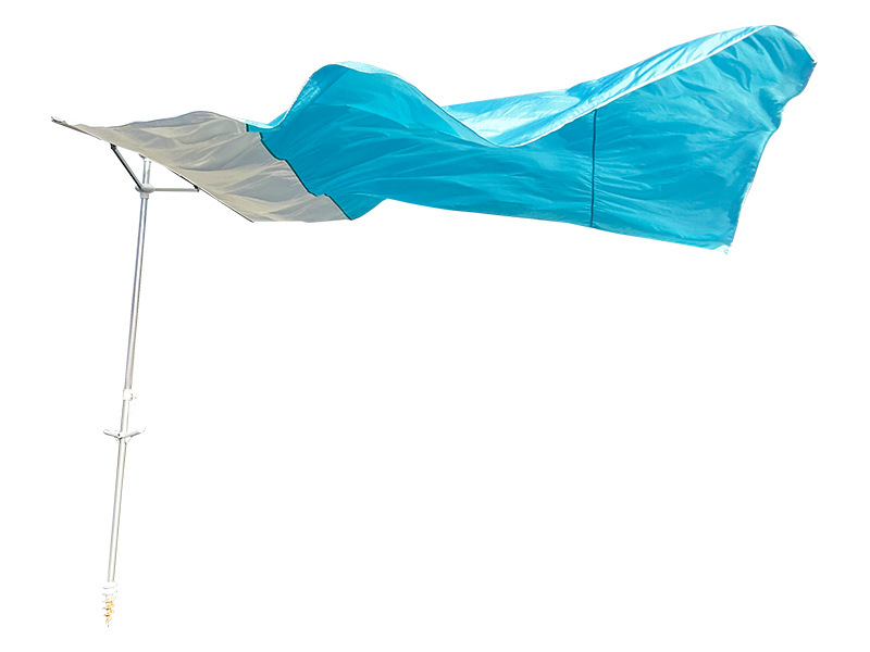 Guarda-chuva de praia decorativo com 2 nervuras 2,8 * 2,4 M