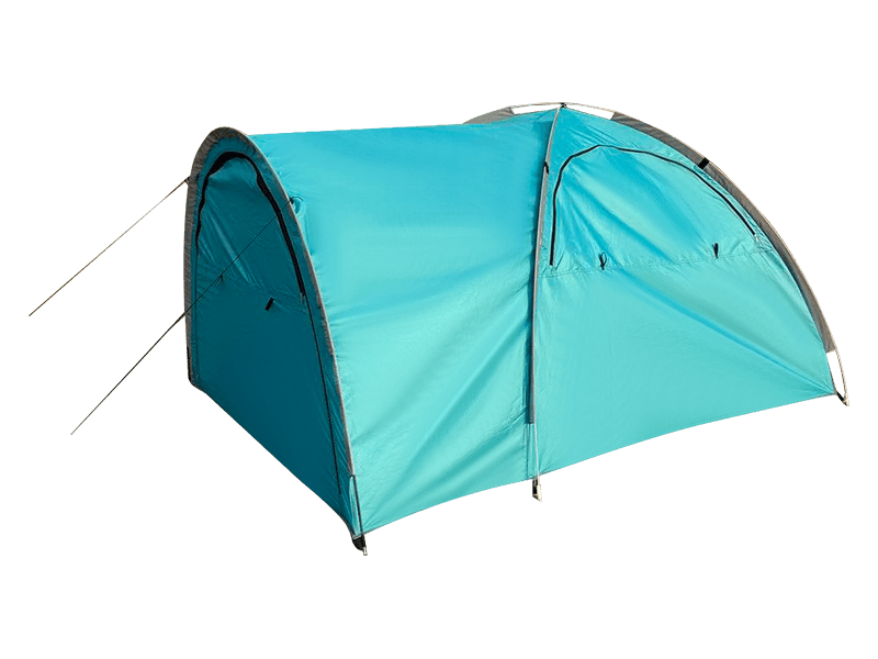 Barraca de acampamento com cama de caminhonete ao ar livre