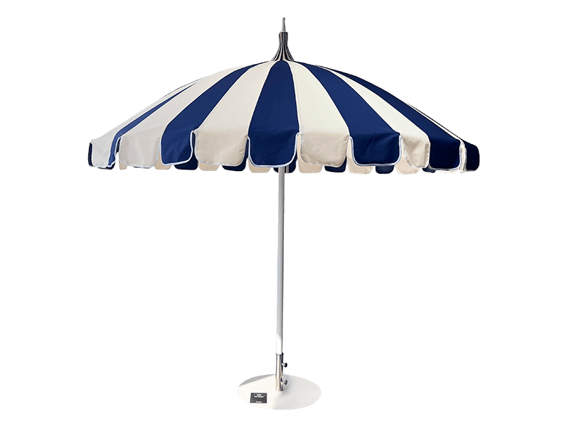 Guarda-chuva Pagode em Patchwork Azul e Branco 2,5M