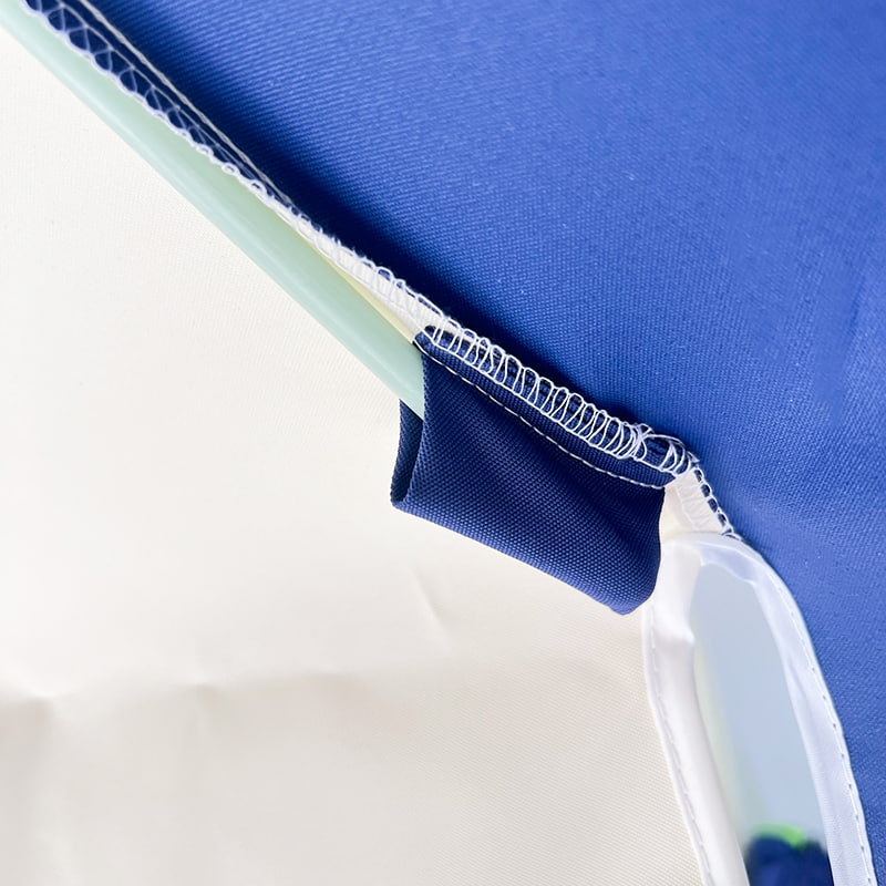 Guarda-chuva Pagode em Patchwork Azul e Branco 2,5M