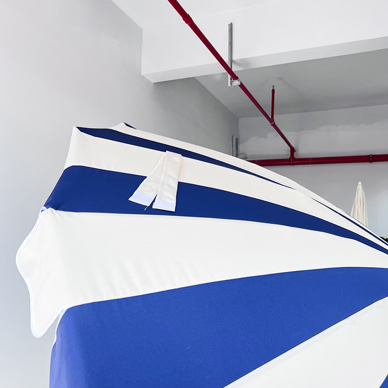 Guarda-chuva Pagode em Patchwork Azul e Branco 2,5M