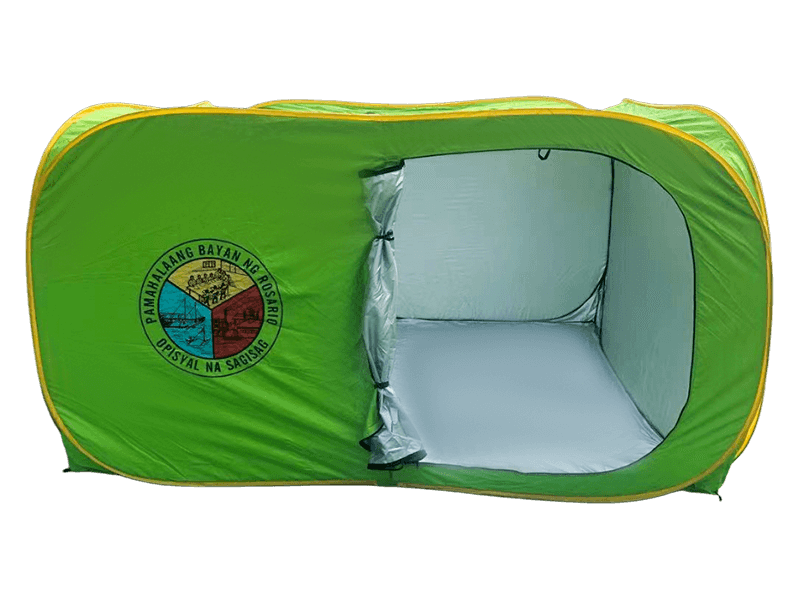 Tenda dobrável de implantação rápida com isolamento externo Tenda dobrável de implantação rápida com isolamento externo