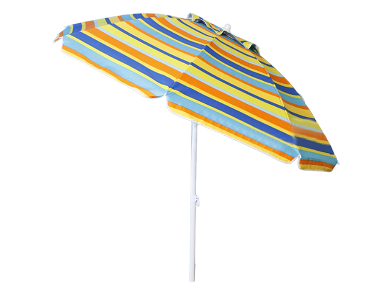 Guarda-chuva de praia com cola prateada de poliéster 2M para exterior