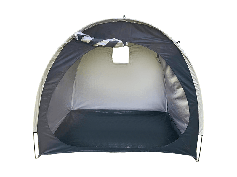Tenda de armazenamento à prova de chuva para bicicletas com porta dupla