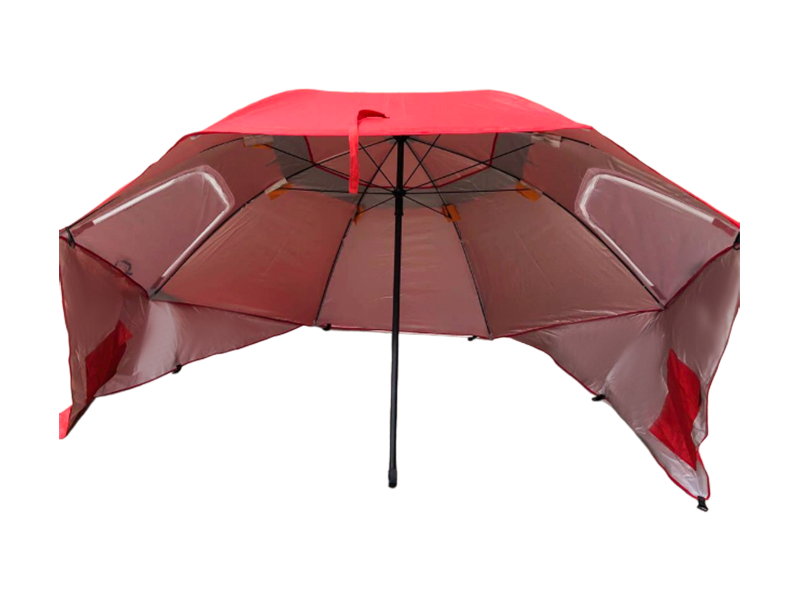Guarda-chuva de fita prateada Oxford portátil de 2,4 M para exterior