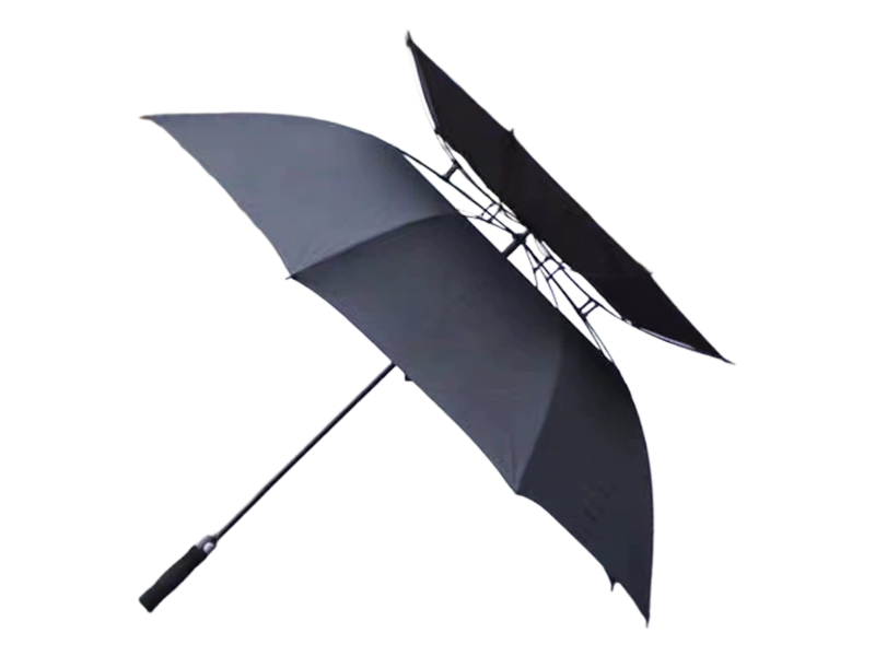Guarda-chuva de golfe duplo totalmente automático à prova de vento