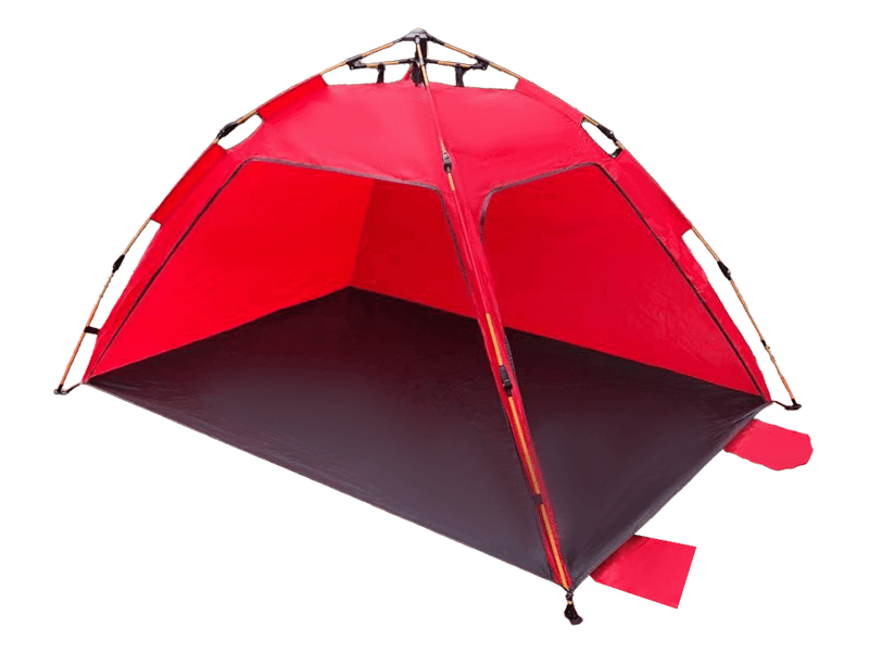 Tenda de praia automática para acampamento com guarda-sol ao ar livre