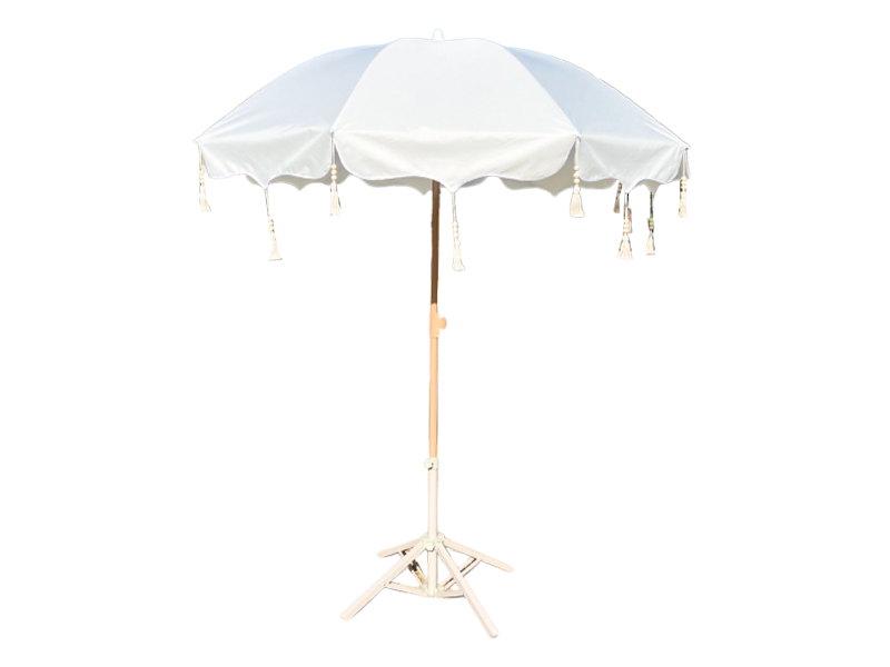 Guarda-chuva com borla pendente retrô moderno para uso ao ar livre