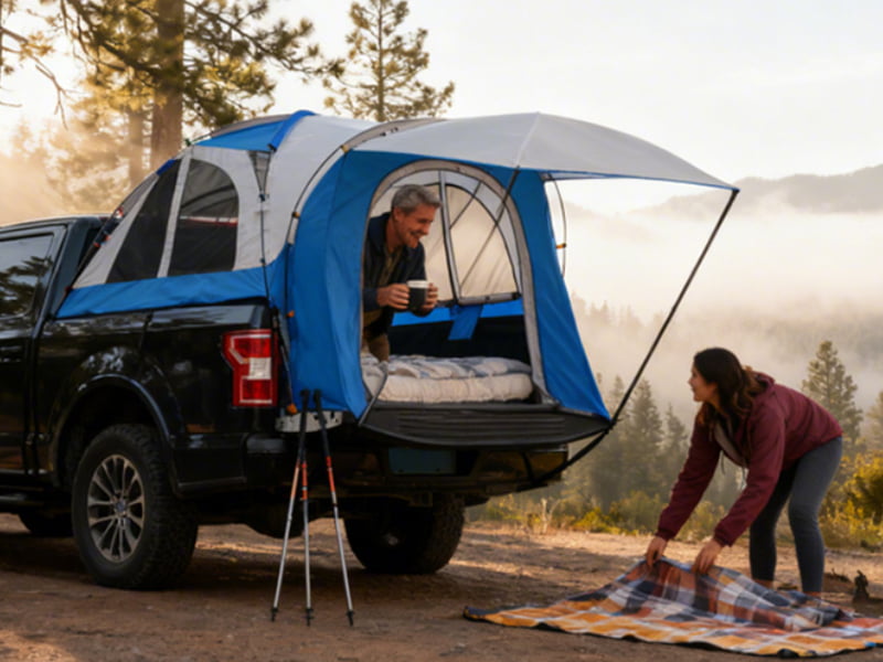 Tenda de pesca e camping para cama de caminhonete Tenda de pesca e camping para cama de caminhonete