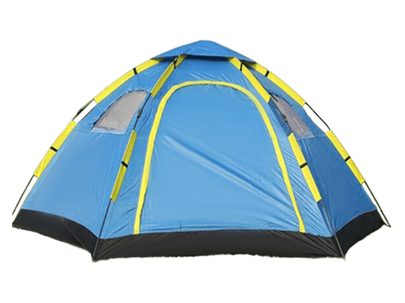 Barraca de acampamento externa automática hexagonal